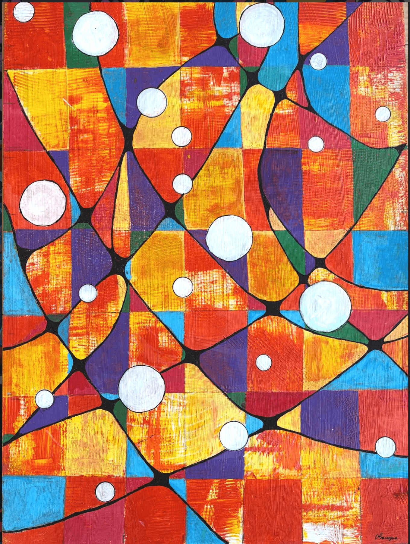 Tides of Light Acrylic on Wood 60cm x 40cm (23 inches x 16 inches)